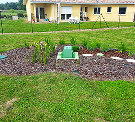 Novo sewage treatment plant installed - minimum impact on your garden